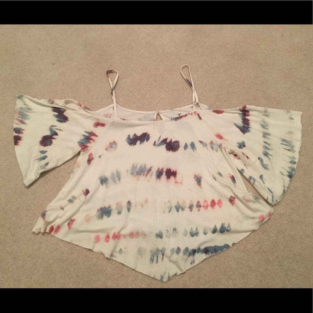 Flowy American Eagle Outfitters Tie-Dye Blouse